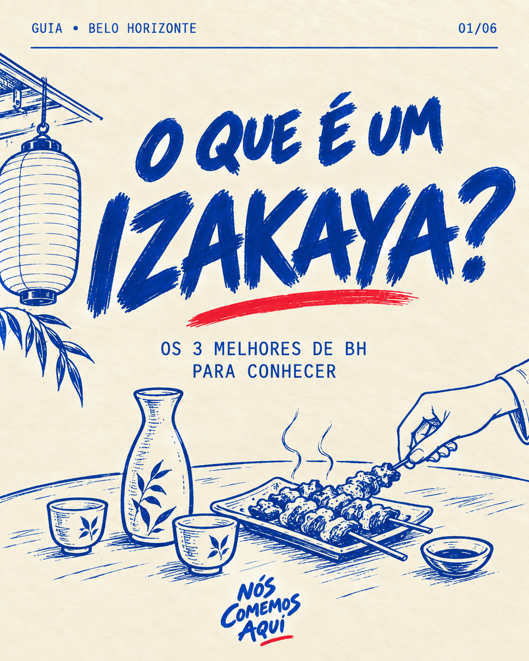 Capa do guia de izakayas de Belo Horizonte
